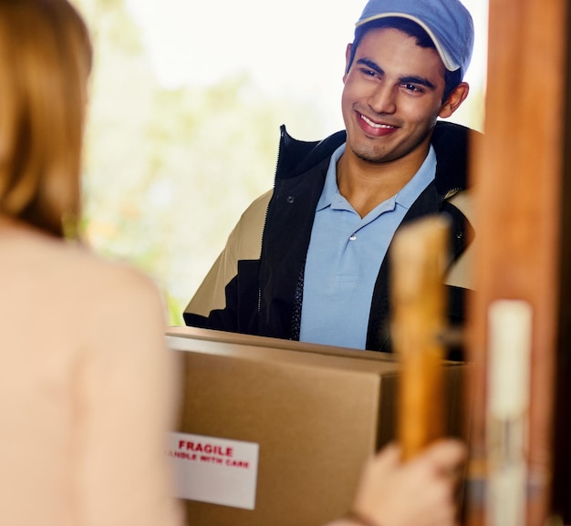man courier package delivery by home online shopping ecommerce equipment house decor girl male dispatcher parcel transmission distribution product order 590464 355836